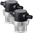 2Pcs Water Pump Strainer Filter, Compatible with 3/8 Inches Hose Barb