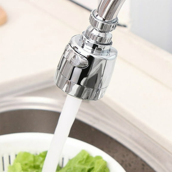 2Pcs Water Swivel Faucet Kitchen Tap Head Water-Saving 2 Gear Adjustable Rotating Groove Faucet Nozzle Faucet Sprinkler or Bathroom Kitchen Sink Spray Tap Attachment