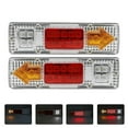 thumbnail image 1 of 2Pcs Waterproof 12V Trailer Truck LED Rear Taillight Boat RV Caravan Van Flow Steering Brake Reversing Traffic Fog Tail Lamp-XinHan, 1 of 5