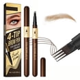 thumbnail image 1 of 2Pcs Waterproof 4-Tip Microblading Eyebrow Pen for Busy Women & Makeup Lovers, Say Goodbye to Sparse Brows, Natural Hair-Like Strokes All Day, Smudge-Proof & Long-Lasting (Light Brown), 1 of 8