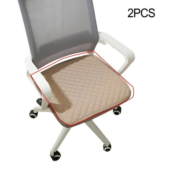 2Pcs Waterproof Chair Cushion Square Restaurant Stool Cushion Chair Non-Slip Bottom Cushion Pad Fits Chair Protector 45*45Cm