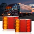 thumbnail image 1 of 2Pcs Waterproof LED Tail Lights Rear Lamps Pair Boat Trailer Rear Parts for Truck Vans Lorry Caravans Car Lighting, 1 of 6