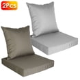 thumbnail image 1 of 2Pcs Waterproof Outdoor Seat Cushion Set – Fade-Resistant Patio Furniture Cushion with Removable Cover for Chair, Sofa, or Couch – Deep Seat Design, 1 of 5