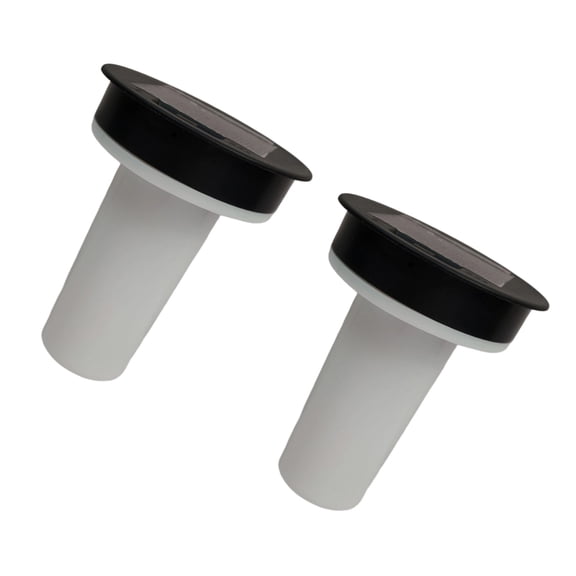 2Pcs Waterproof Outdoor Solar Light LED Garden Lamp Solar Light Replacement Top with Flickering Flame Patio Lighting
