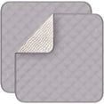 thumbnail image 1 of 2Pcs Waterproof Seat Protector Pads Washable Absorbent Chair Pads for Incontinence Reusable Pee Pads for Adults Kids Wheelchair,  22x21inch, 1 of 4