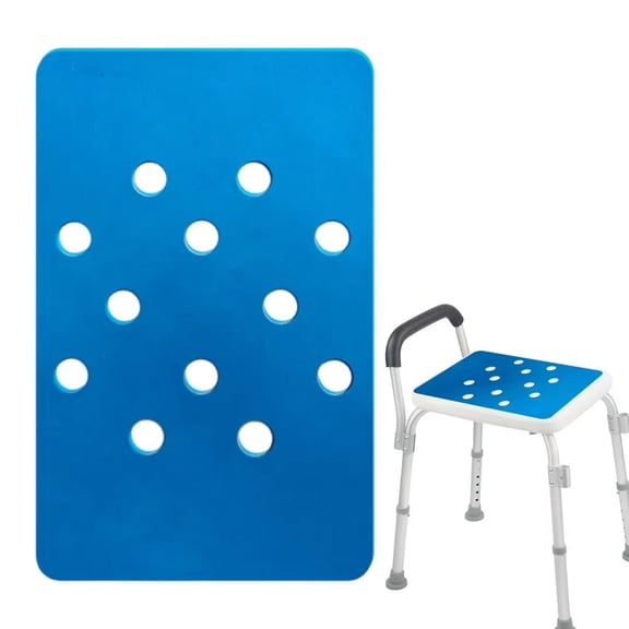 2Pcs Waterproof Shower Seat Cushion, Non Slip Quick Dry Soft Foam Bath Chair Pad Cold Resistant Comfort Seat Mat for Elderly Disabled Bathroom Shower Bench Use