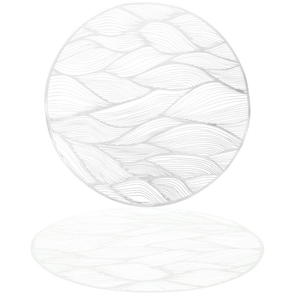 2Pcs Wear-resistant PVC Coasters Non-slip Coasters Insulated Coasters Round Cup Mat