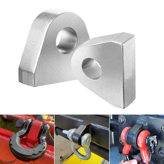 2Pcs Weld on Shackle Clevis Mount 1" Thick Steel Offroad Hydraulic Tractor Mount