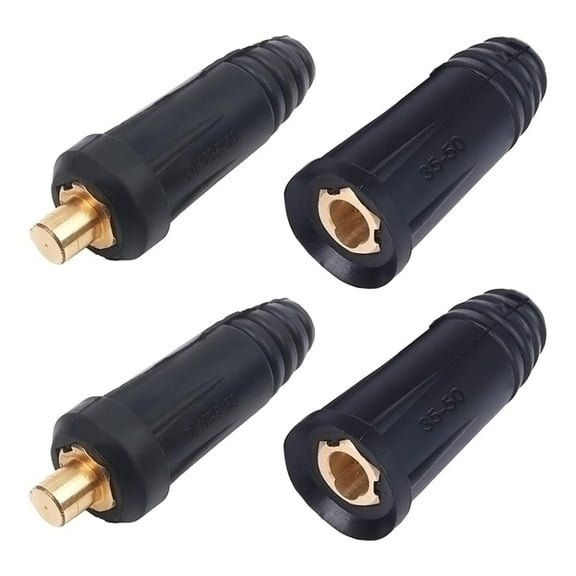  2Pcs Welding Cable Quick Connector Pair 200Amp-300Amp (#4-#1) 35-50 SQMM for Welder Machine Accessories