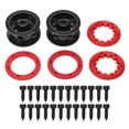 thumbnail image 1 of 2Pcs Wheel Rim Brushless Crawler Wheel Hub Red for Racing 10 7548 1 1/10 Desert SUV, 1 of 8