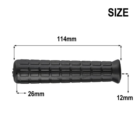 2Pcs Wheelbarrow Handles Rubber Round Tubes Anti-Skid Shock Absorption Rubber Sleeve Weatherproof Replacement Handle Tool Parts