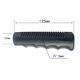 thumbnail image 1 of 2Pcs Wheelbarrow Rubber Handles, Round Tubes Black Replacement Universal Handles, 1 of 7