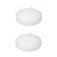 2Pcs White Floating Candle for Pool Spa Bathtub Wedding Party Holiday