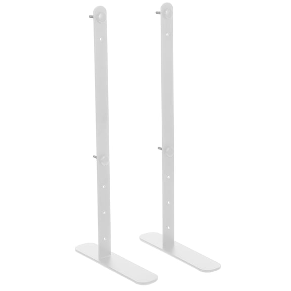 2Pcs White Pegboard Desk Bracket for Office Table Top Display Stand with Stable Support