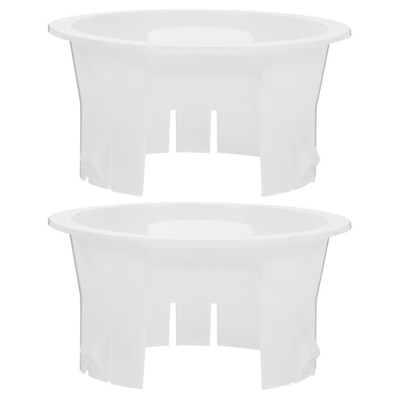2Pcs White Plastic Pitcher Lids Wear Resistant Kitchen Jug Covers for Water Pitchers