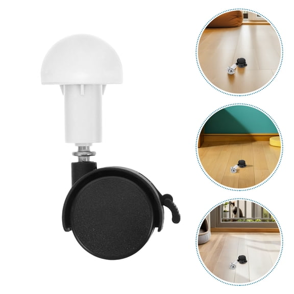 2Pcs White Replacement Cage Wheels with 360 Degree Rotation for Dog Crates Kitten and Small Animals