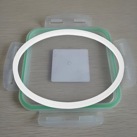 2Pcs White Silicone Bento Lid Seal Ring Replacement Gaskets for Airtight Lunch Box Containers