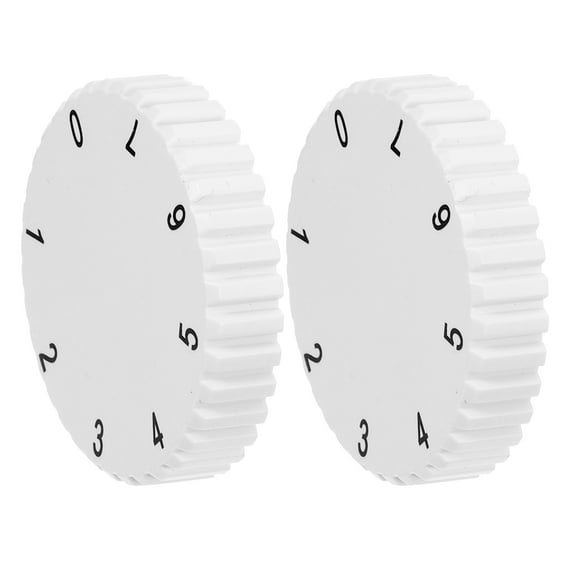 2Pcs White Temperature Adjustment Knobs for Freezer Stove Use Easy Installation