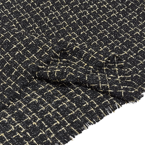 2Pcs White Tweed Fabric Metallic Woven Tweed Fabric 5918inch Craft Bundle Squares Patchwork