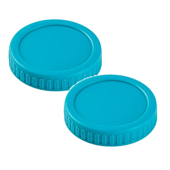 2Pcs Wide Mouth Jar Lids Plastic Canning Storage Lids Leak Proof And Scratch 86Mm Home Decor