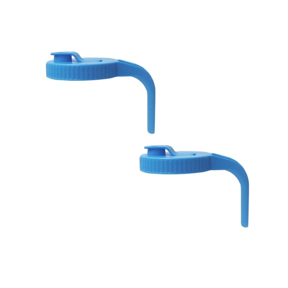 2Pcs Wide Mouth Mason Jar Pour Spout Lids With Handle Reusable Leak Proof Plastic Flip Cap Lids Closure Bags & Lids & Boxes