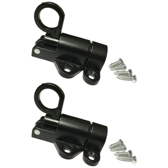 2Pcs Window Gate Security Pull Rings Automatic Latches Lock Door Hardware