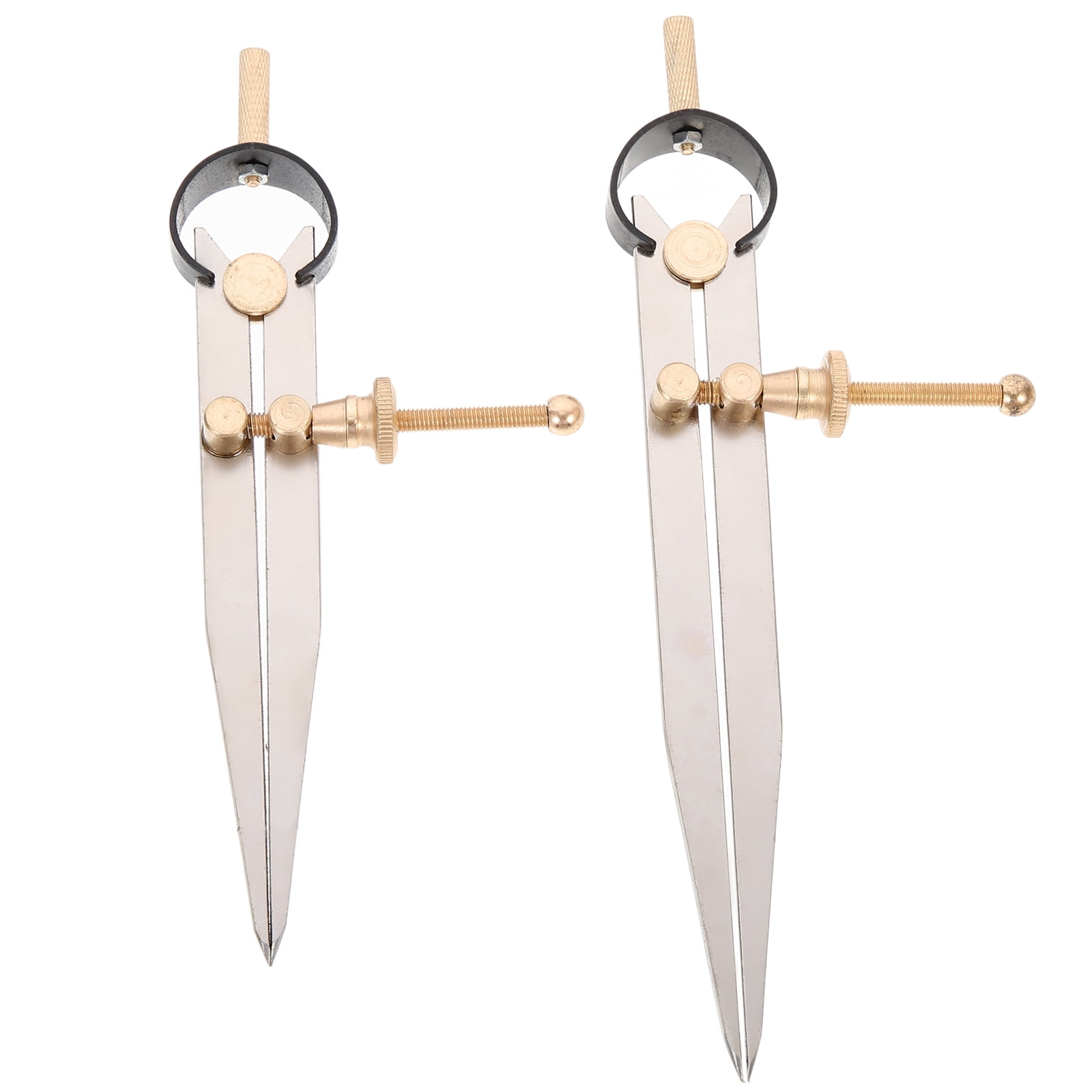 Lockable Compass 2Pcs Wing Compass Adjustable Lockable Spring Wing Divider Calipers ...