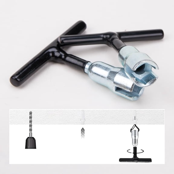 2Pcs Wing Nut Driver T-Handle Hand Tool for Eye Screws C-Hook Bolts Q-Hangers