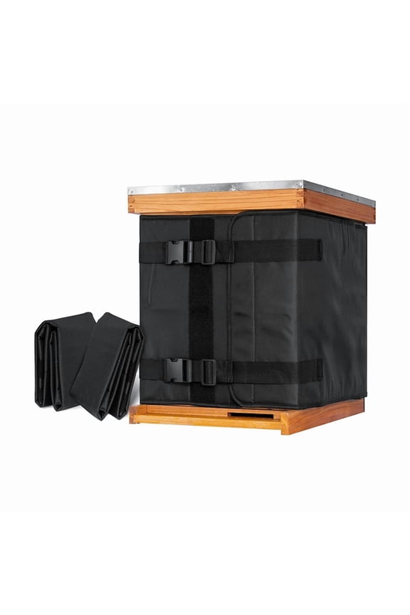 2Pcs Winter Bee Hive Wrap for 10 and 8 Frame Beehives 600D Oxford Cloth Adjustable Beehive Wrap Waterproof, Windproof