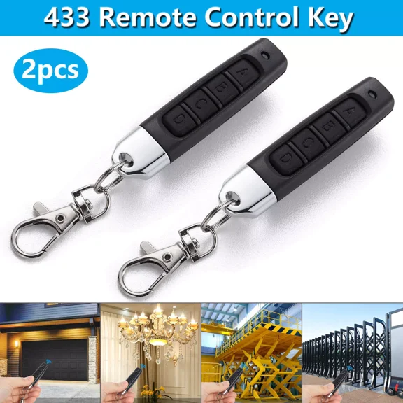 2Pcs Wireless Remote Control Duplicator Cloning Car Key Garage Door Gate Opener