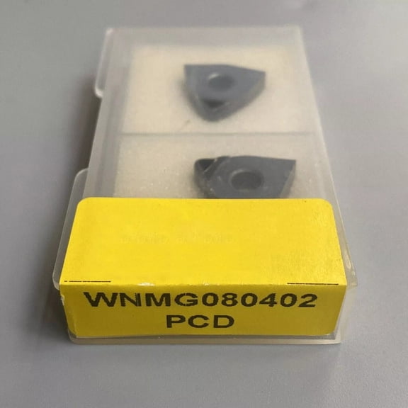 2Pcs Wnmg080402 Pcd Polycrystalline Wnma430.5 Pcd Turning Insert For Aluminum