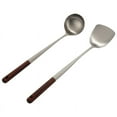 thumbnail image 1 of 2Pcs Wok Spatula and Ladle Tool Set 17 Inches Spatula for Wok Stainless Steel, 1 of 7