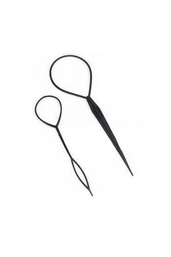 2Pcs Women Girl Topsy Tail Hair Braided Tool Ponytail Maker Easy Styling Tool