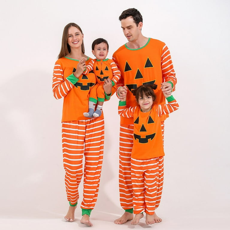 2Pcs Women Men Kids Halloween Matching Family Pajamas Sets