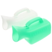 Tineasur 2-Pack Portable Foldable Female Bottle, Reusable PP Material, Easy to Clean and Leak-Proof Design