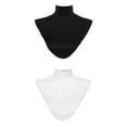 thumbnail image 1 of 2Pcs Women's Fashion Islamic Muslim Fake Collar Modal Turtleneck Top Casual, 1 of 6