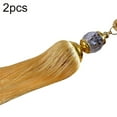 thumbnail image 1 of 2Pcs Wonderful Curtain Holdbacks Curtains Tiebacks Home Decorative Braided Buckle Fastener Accessories Window Drapery Ball Tassels Tiebacks, 1 of 7