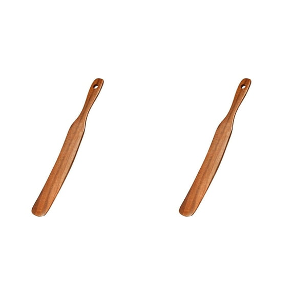 2Pcs Wood Butter Spreaders,Multi-Purpose Wooden Jam Butter Spreader,Multi-use Mixing Spoon for Home Kitchen Picnic,Wooden Butter Knife,Wood Super Handy Kitchen Utensils Jelly Spreader,Brown*2,11x1.4"