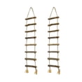 thumbnail image 1 of 2Pcs Wood Ladder Hanging Ornament Decorative Twine Rope Ladder for Bookshelf, 1 of 7
