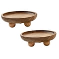 thumbnail image 1 of 2Pcs Wood Riser for Display,Small Wooden PedestalWood Riser for Kitchen Counter,Stand Tray for Candles Plants Bottles Mini Vases Soap Dispenser,Decorative Tray for Farmhouse Table Decor,6.49"(C), 1 of 9
