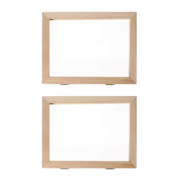 2Pcs Wooden Paper Making Molds Screen Handmade Crafting Frame for Recycled Paper Art Projects and Creative Gift Giving