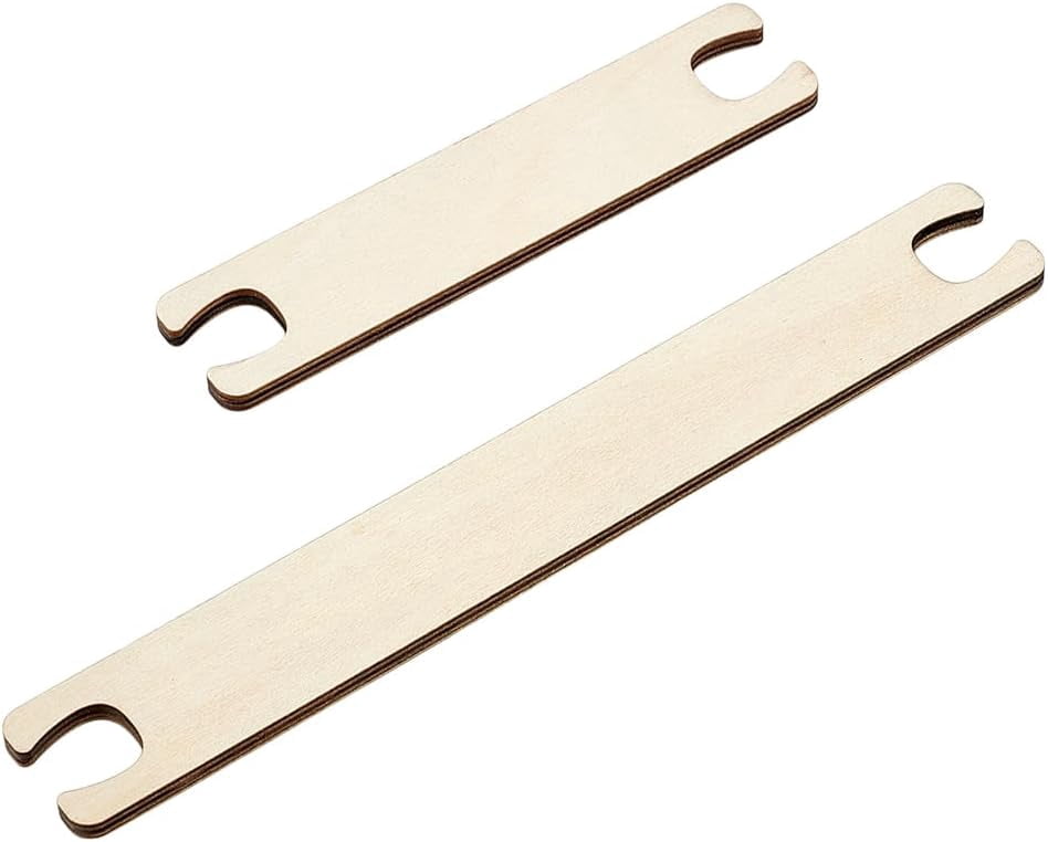 PH PandaHall 2Pcs Wooden Weaving Shuttles - Weaving Loom Tools For Knitting & Crochet