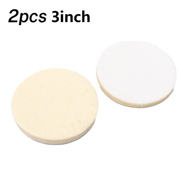 2Pcs Wool Felt Polishing Pad 75Mm 100Mm 125Mm 150Mm 175Mm Wheel for