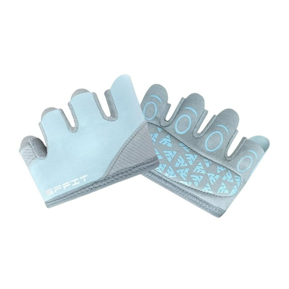 2Pcs Workout Gloves Women Yoga Gloves Half Finger Gloves Anti Slip Weight Lifting Gloves Palm Protection for Exercise Fitness Calisthenics L