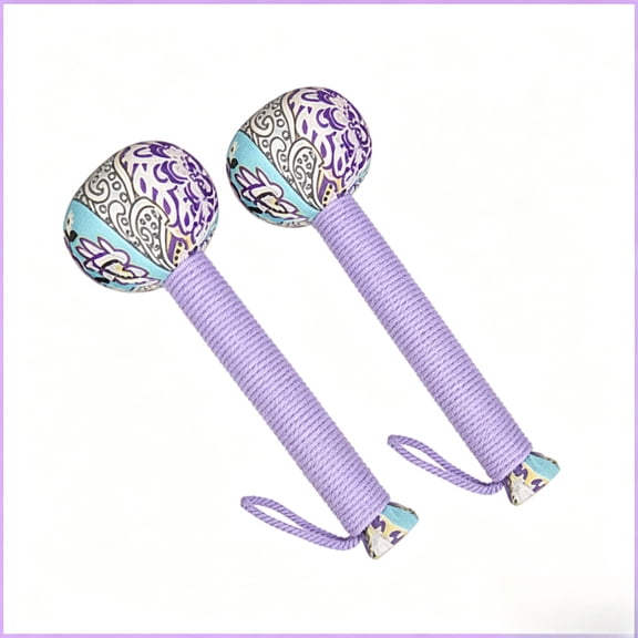 2Pcs Wormwood Filled Massage Hammer, 26cm Portable Handheld Percussion Tool for Back, Neck & Shoulder Pain Relief, Traditional Chinese Wellness Acupoint Tapping Mallet