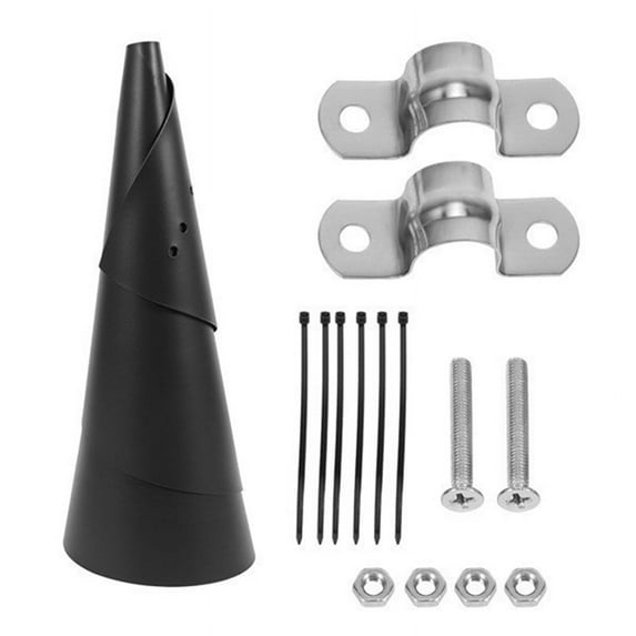 2Pcs Wrap-Around Squirrel Baffle for Pole, Wrap-Around Protective Squirrel Baffle, Protection