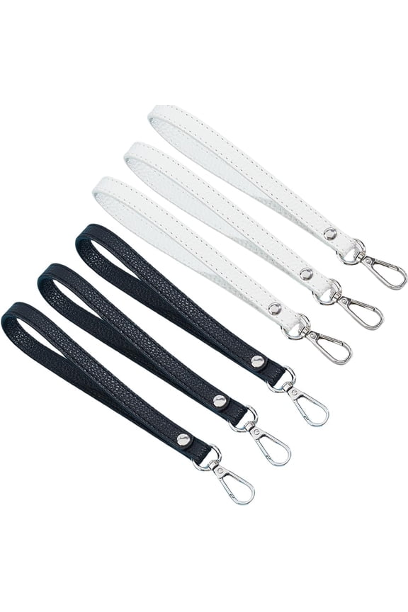 2Pcs Wristlet Strap 2 Colors Polyester Clutch Purse Key Wrist Lanyard Hand Wrist Lanyard Wrist Chain with Metal Buckle for Wallet Pouch Key chain Phone ID Badge