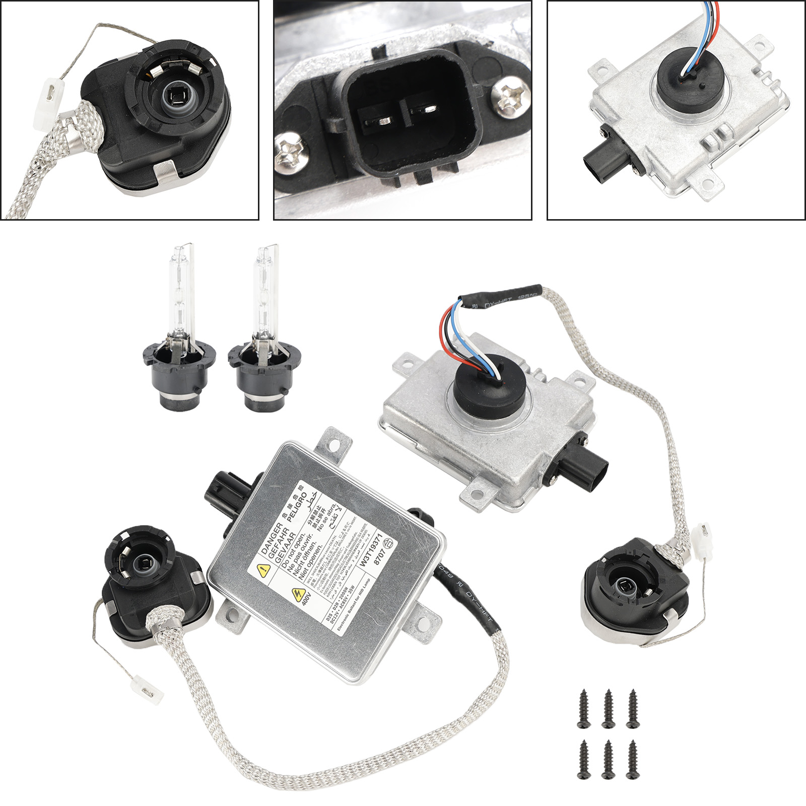 CNPAPC HID Xenon Headlight Ballast & Igniter & Bulb Set (2-Pack) - D2S, 6000K, 35W, For Accord, Acura, MDX, TL, Etc.