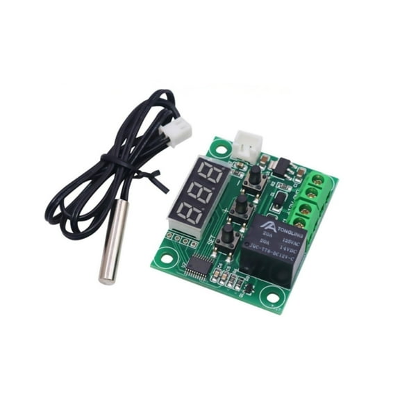 2Pcs XH-W1209 Temperature Controller Module Electronic Micro Digital LED Display Thermostat High Precision Temp Control Switch Board