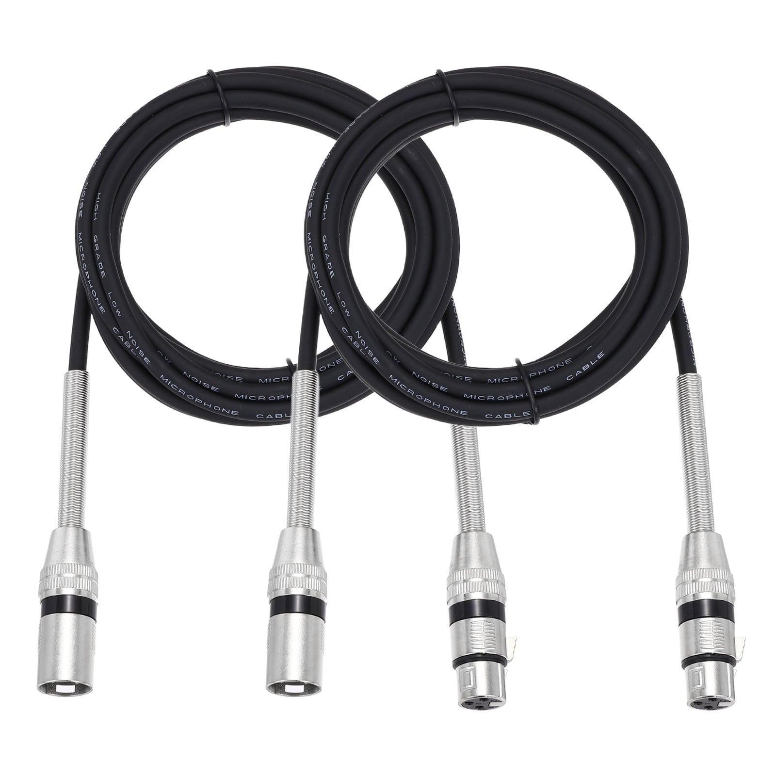 2Pcs XLR to XLR Cable,3-Pin XLR Male to Female Microphone Cable,12 Feet